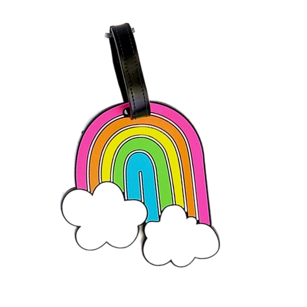 RAINBOW BACKPACK / LUGGAGE TAG NWT - Picture 3 of 4